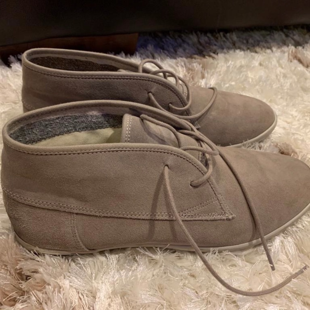 Taupe Suede Men's Shoes Size 12